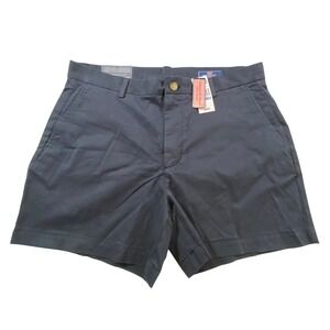 Vineyard Vines Mens 5 Inch Breaker Short Navy Blue Chino Twill Size 36 NWT